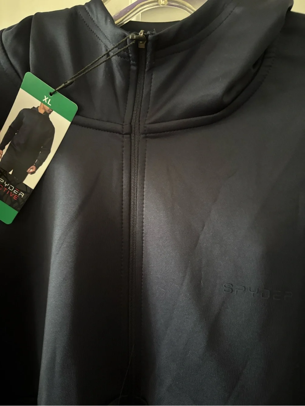 Spyder Men's Navy Lightweight Hoodie Jacket